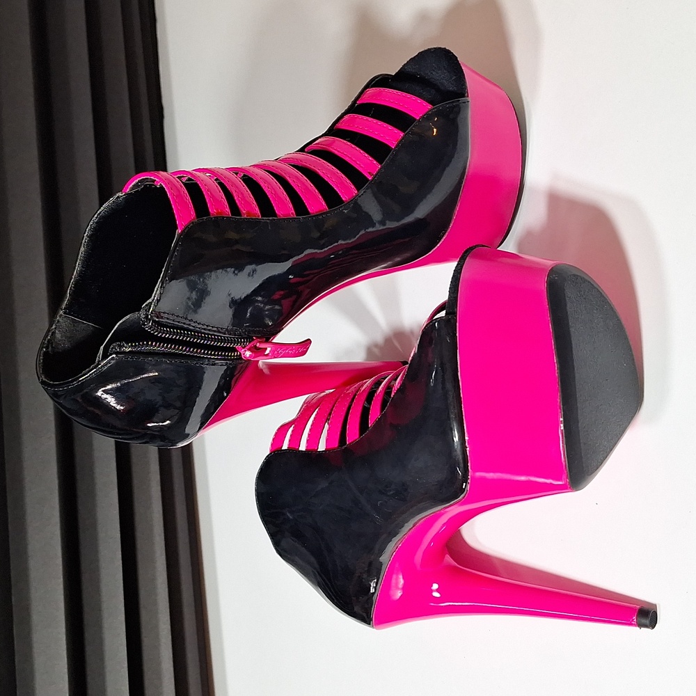 NEW! Neon Fushia Dancer Heels/ Shoes/Platform